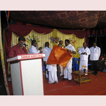 Felicitation by Victory Mohan in a Pattimandram